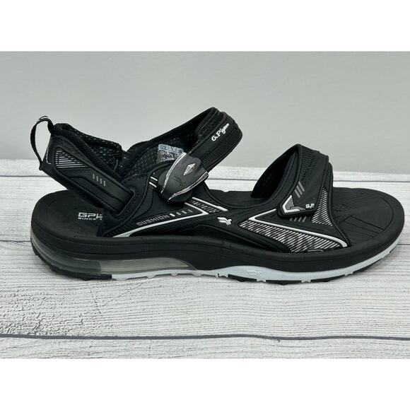 New Gold Pigeon Unisex Black Athletic Comfort Easy Go Snap Lock Sandals Size 39 - Picture 4 of 8